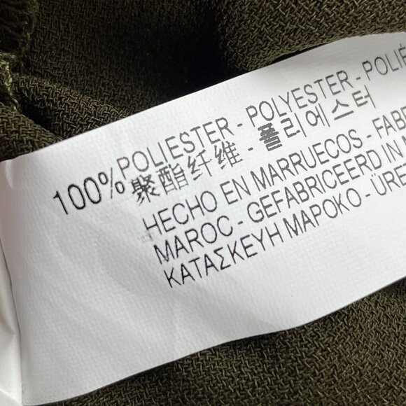 NWT‎ Zara Sleeveless Cropped Jumpsuit Racerback Pockets Green Back Zip Size L - Picture 9 of 12